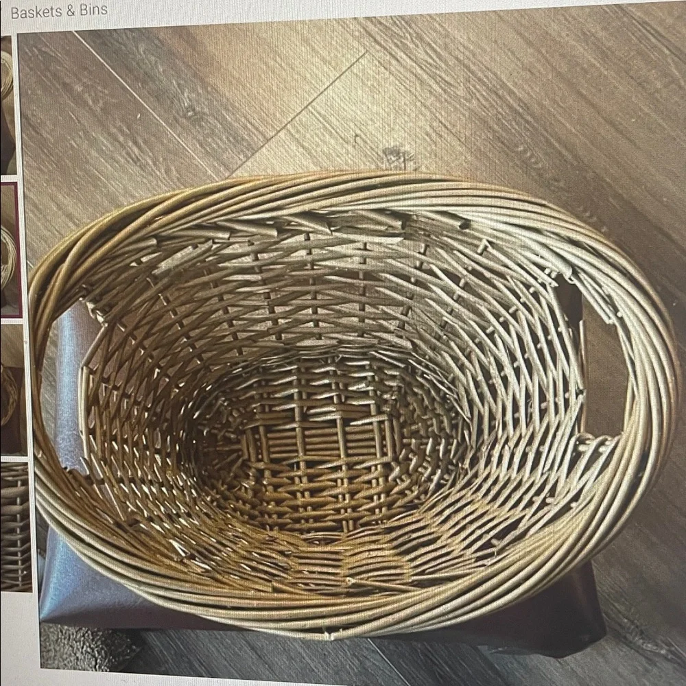 Woven Oval Basket with handles